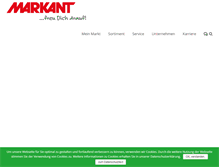 Tablet Screenshot of markant-online.de